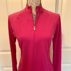 n'Vo Sport Women's 1/4 Zipper Top - Hot Pink